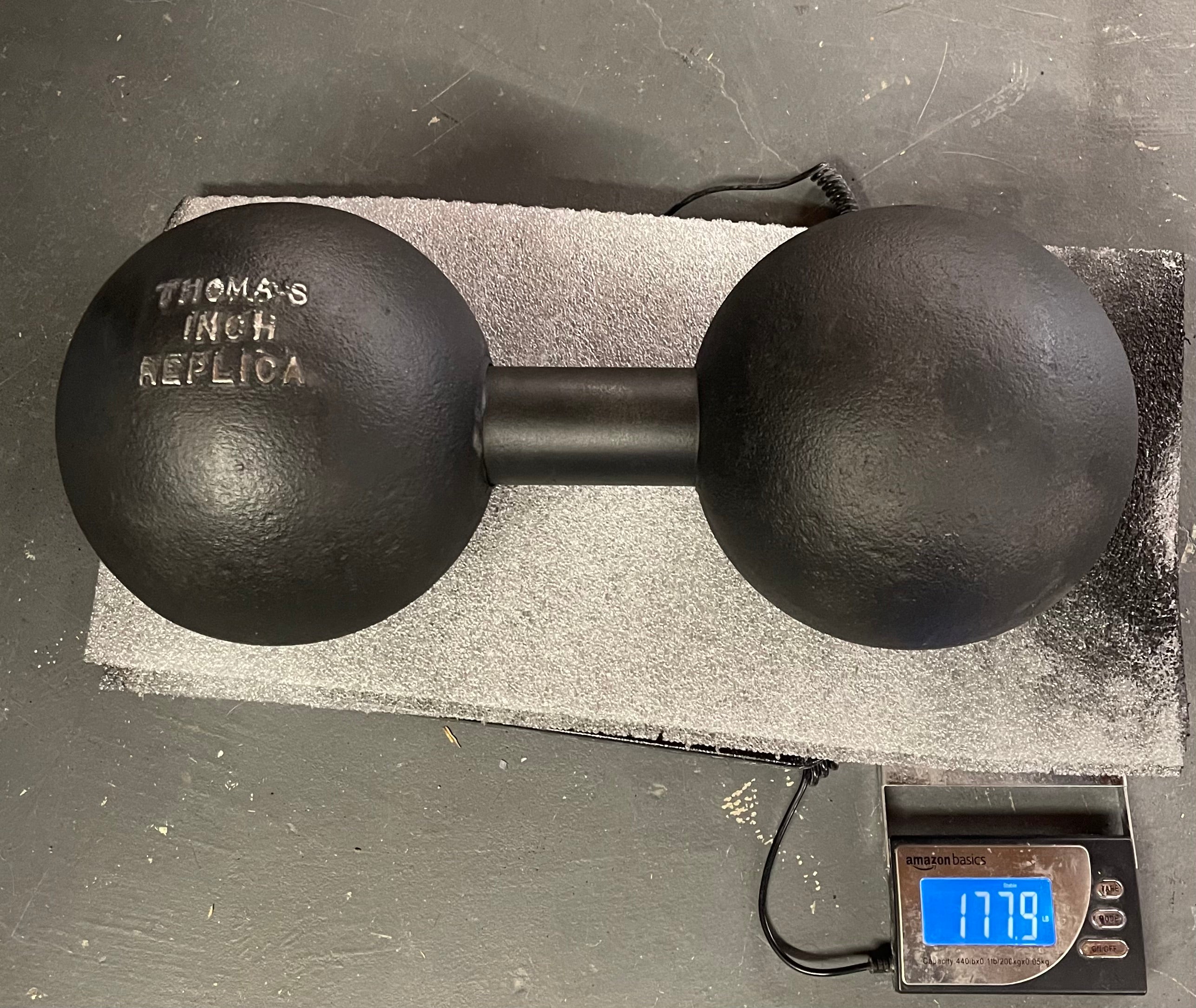Discounted Thomas Inch "Replica" Dumbbell (Premium) - Imperfect Logo