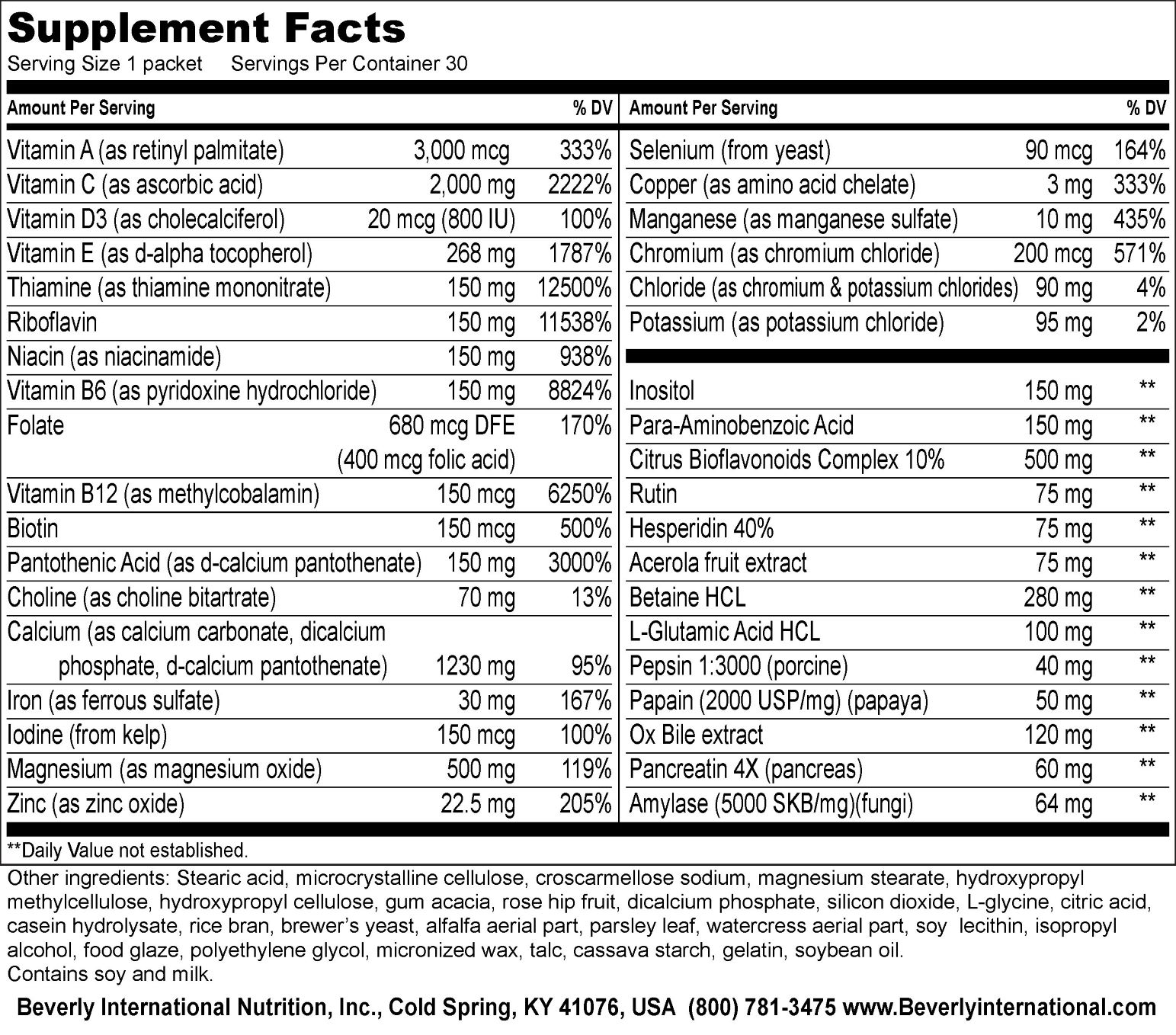 Beverly International Super Pak