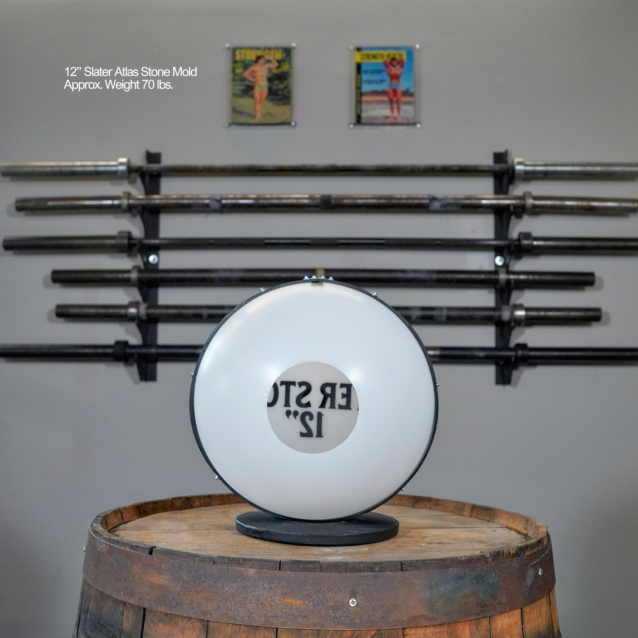 12" Slater Atlas Stone Mold (70lb. Atlas Stone)