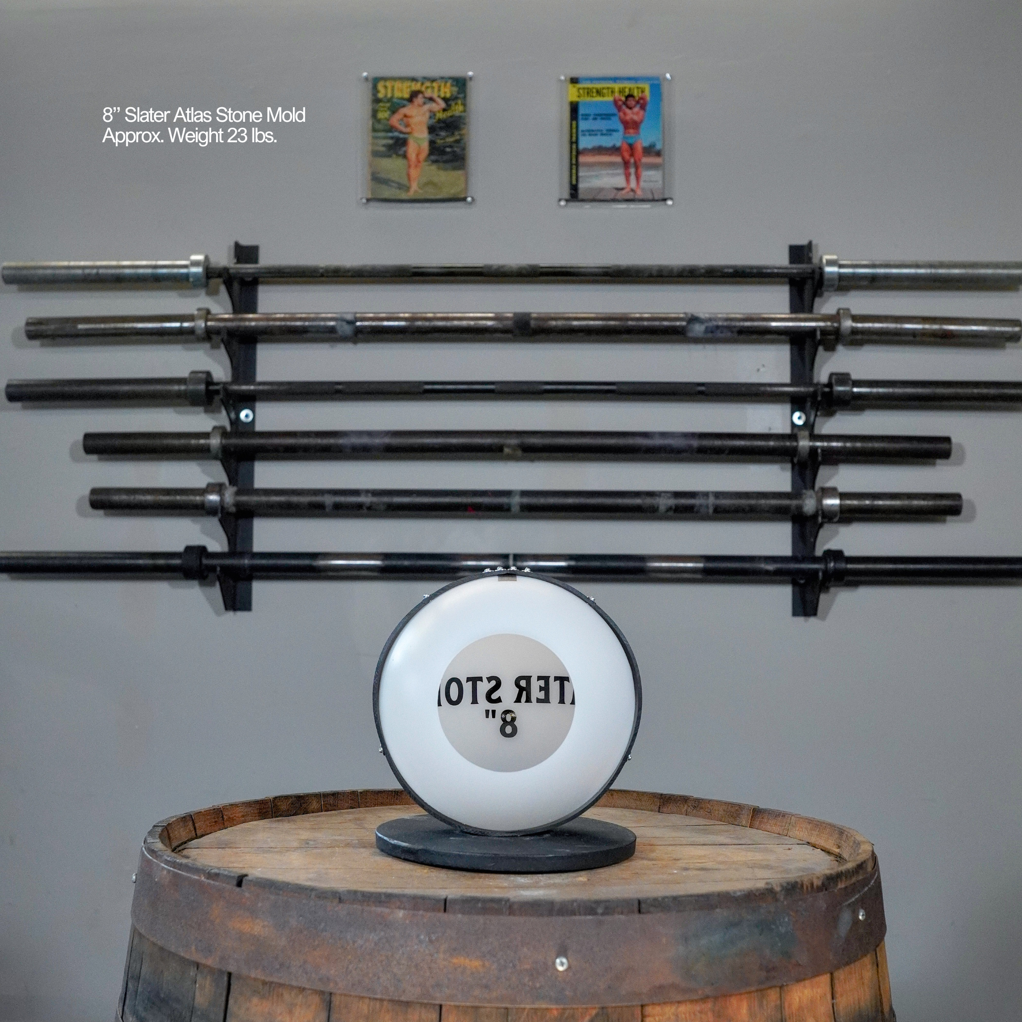 8" Slater Atlas Stone Mold (23 lb. Atlas Stone)