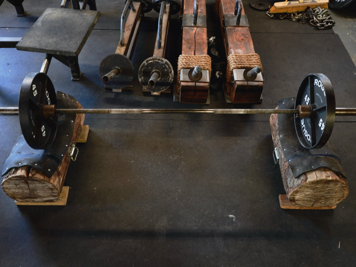 Original Concept Wood Log Deadlift Blocks
